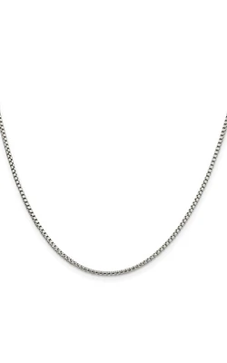 20" Round Box Chain 1.75MM in Sterling Silver with Lobster Clasp