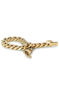 8.5" Curb Link Chain Bracelet 9.4MM in Yellow Ion Plated Stainless Steel