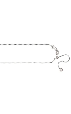 1.1mm Adjustable Box Chain Necklace in Sterling Silver - 22 Inch