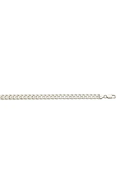 8.5mm Curb Chain Necklace in Sterling Silver - 22 Inch