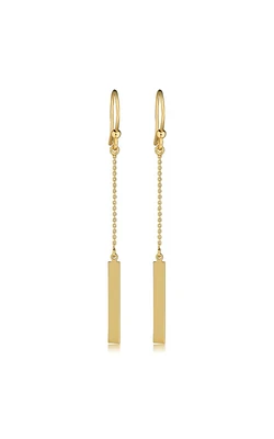 Drop Bar Earrings in 14K Yellow Gold