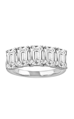 Flashpoint Created Diamond 5 Stone Anniversary Band 3 1/2 CTW 14K White Gold