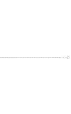 24" Diamond Cut 2.2MM Rope Chain Necklace in Sterling Silver