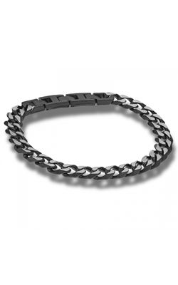 Men's 11mm Curb Chain Link Bracelet in Black IP Stainless Steel - 9 Inch