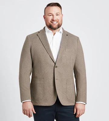 Modern Fit Herringbone Knit Sport Jacket