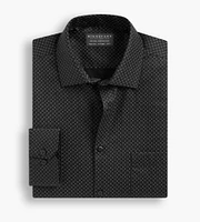 Classic Fit Non-Iron Printed Sateen Dress Shirt