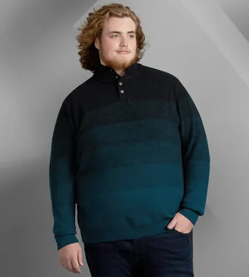 Quarter-Zip Ombre Sweater