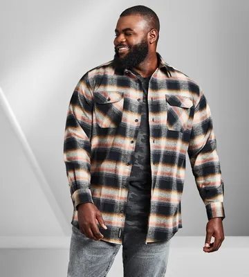 Plaid Flannel Long Sleeve Sport Shirt