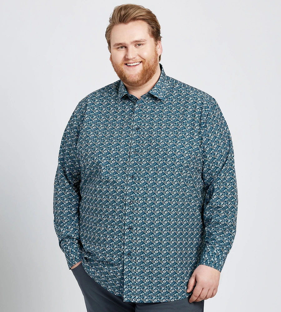Britches Floral Print Stretch Shirt