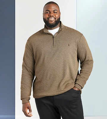 Luxury Jersey Quarter-Zip Pullover