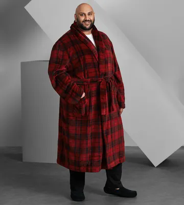 Plaid Plush Robe