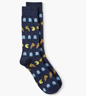 Pac Man Pizza Socks