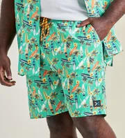 Surfboard Print Swim Shorts