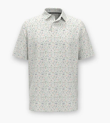 All Over Novelty Print Polo