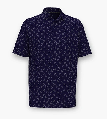 Chevron Trademark Printed Polo