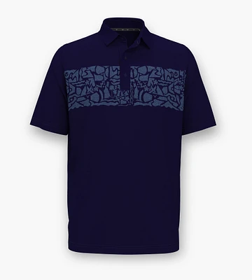 Coastal Print Block Polo