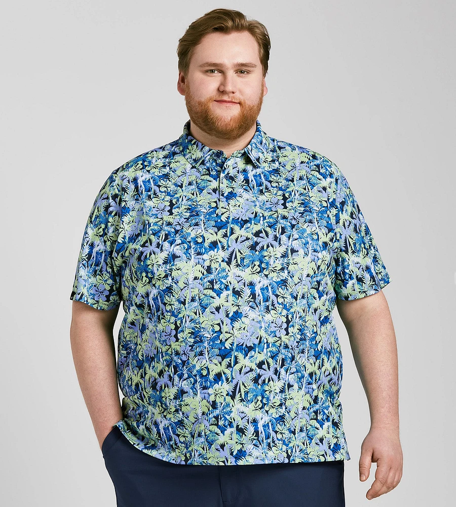 Sunrise Confetti Print Polo