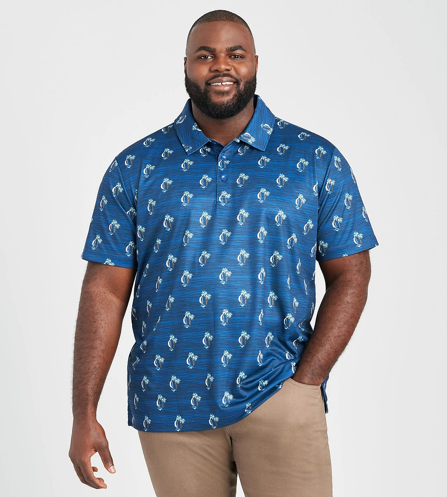 Sailboat Print Polo