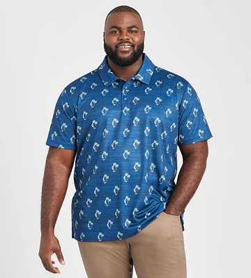 Sailboat Print Polo