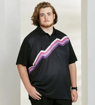 Active Zig Zag Design Polo