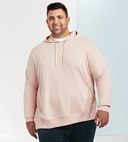 Embossed Logo Pull Over Hoodie