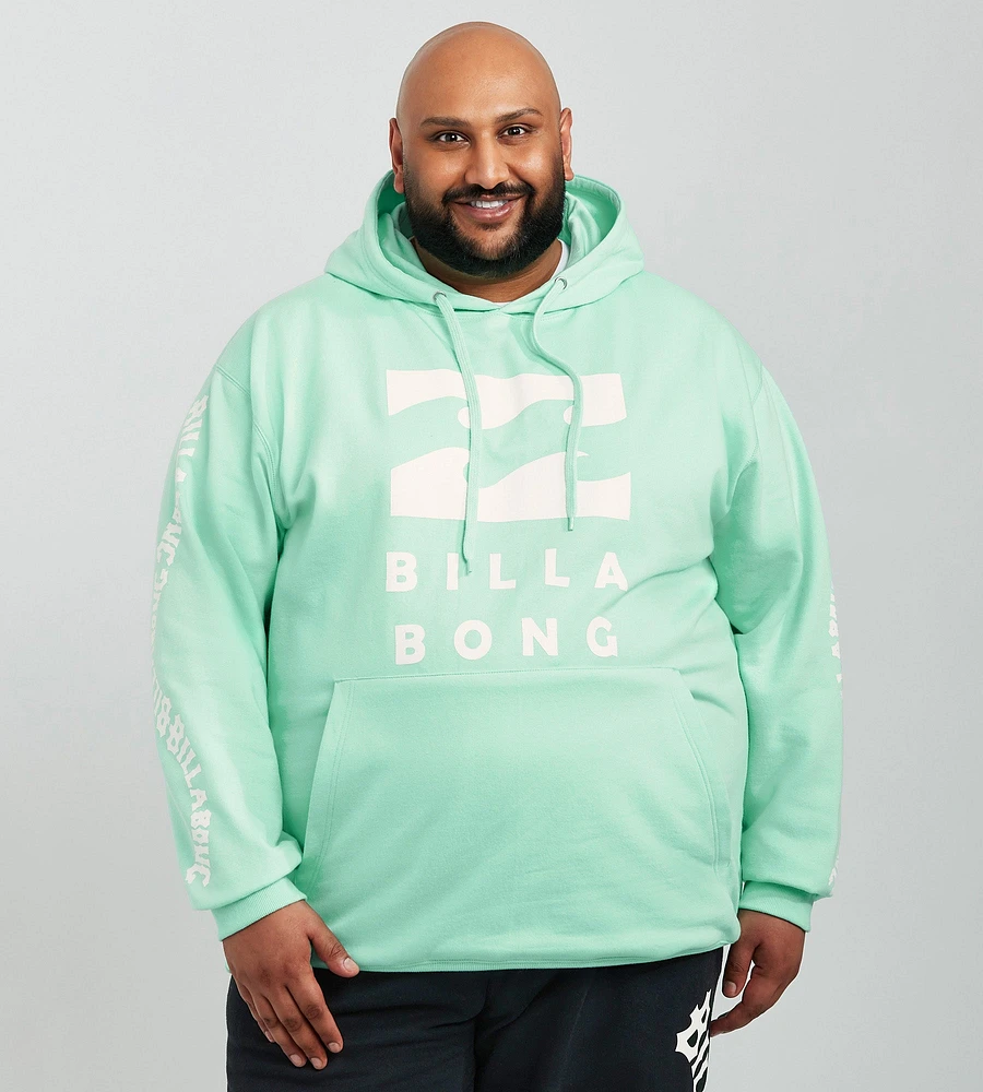 Wave Logo Pull Over Hoodie