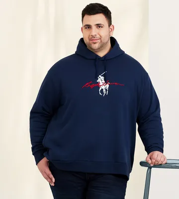 Graphic Fleece Polo Pony Hoodie