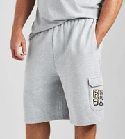 Peace Logo Cargo Fleece Shorts