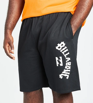 Vertical Print Fleece Shorts