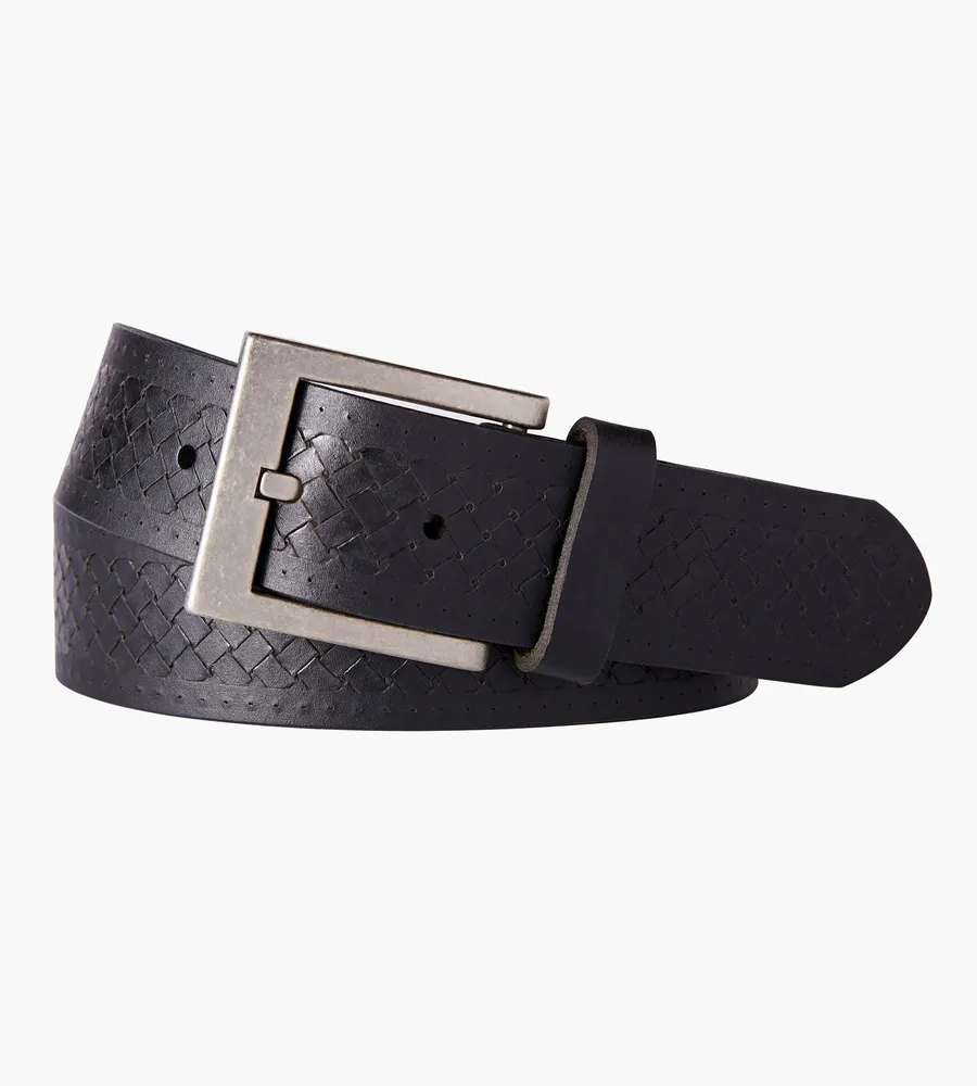 Embossed Leather Belt