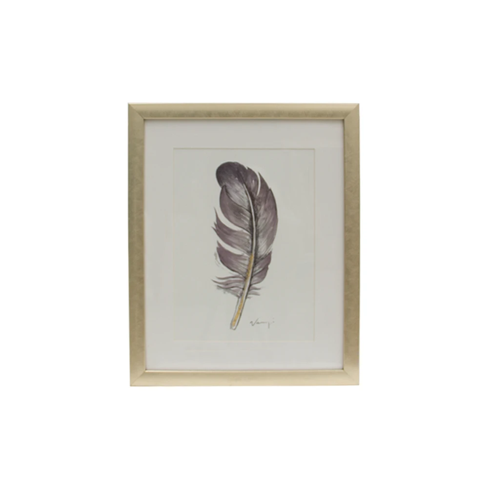 Cuadro Giclee Feathers, Set de 4 Piezas