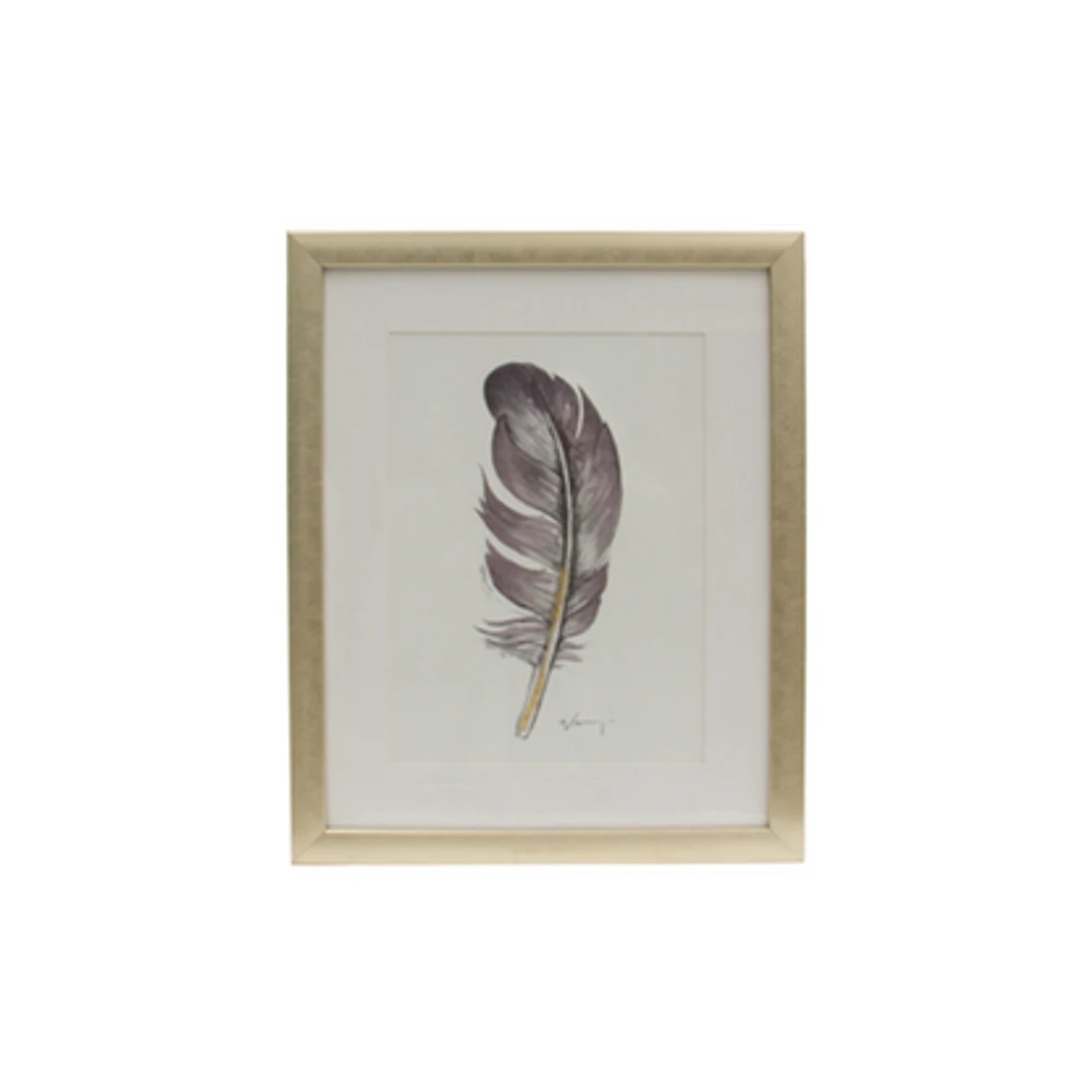 Cuadro Giclee Feathers, Set de 4 Piezas