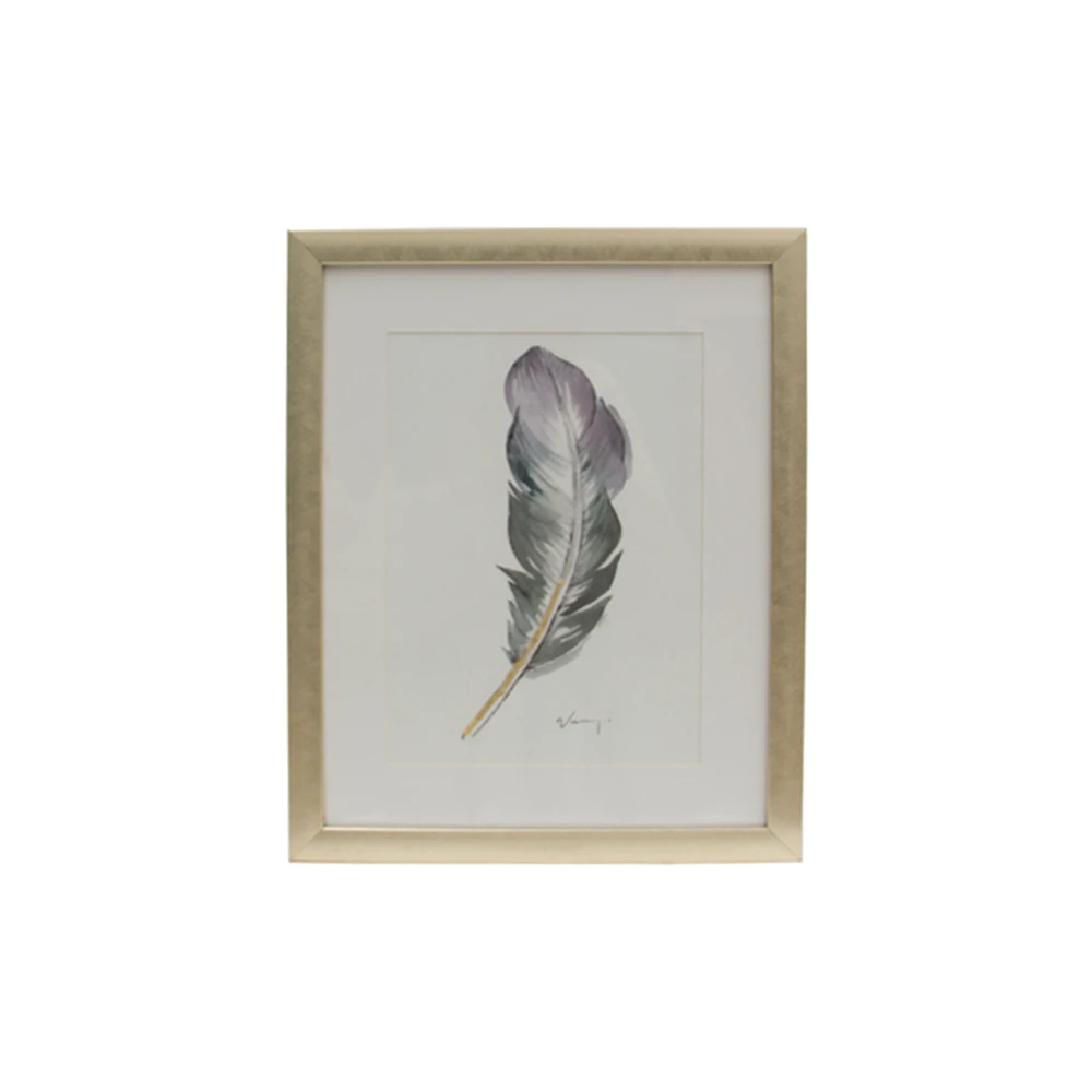 Cuadro Giclee Feathers, Set de 4 Piezas