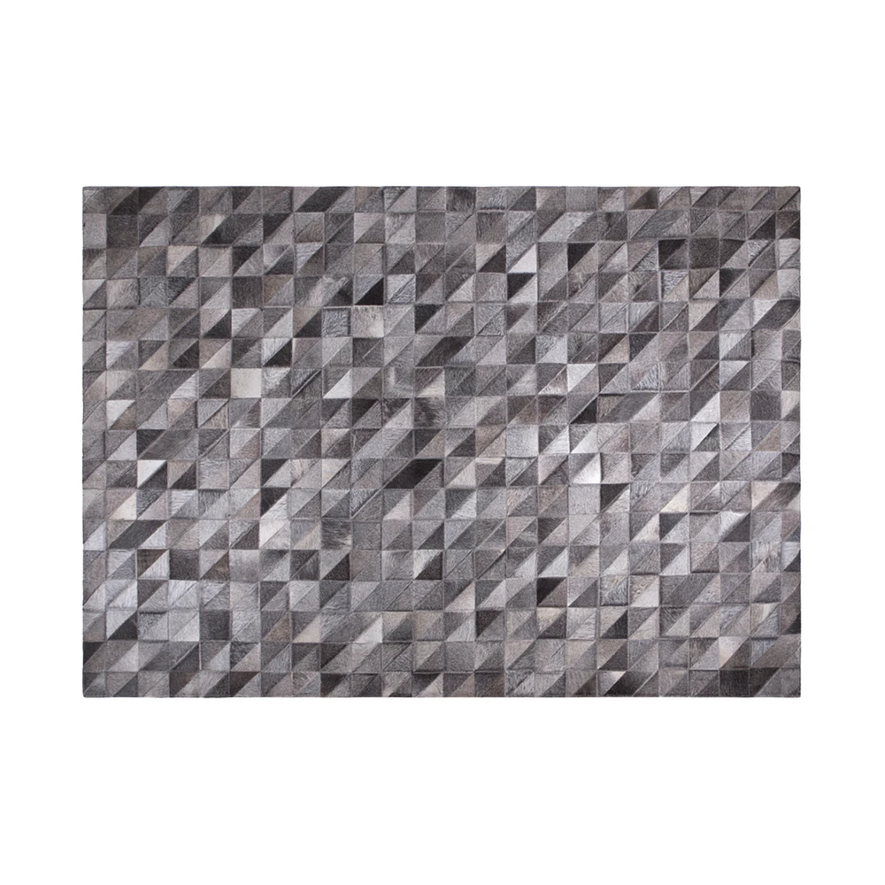 Tapete Cow Hide Rug Pixel Lt Grey