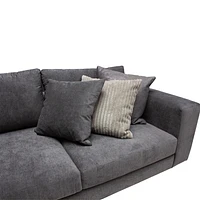 Love Seat Viena Charcoal