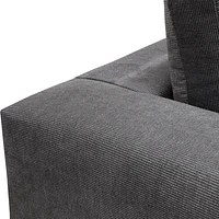 Love Seat Viena Charcoal II