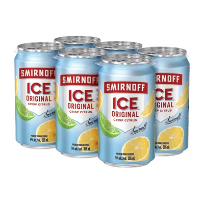 Smirnoff Ice Vodka Cooler 6 Can Pack