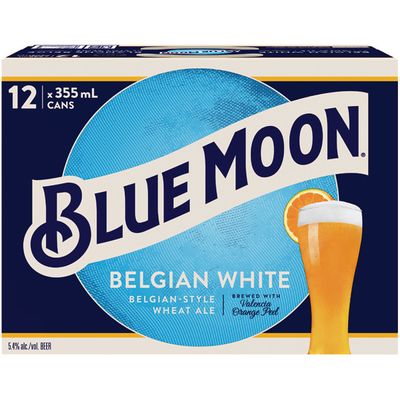 Blue Moon Wheat Ale 12 Can Pack