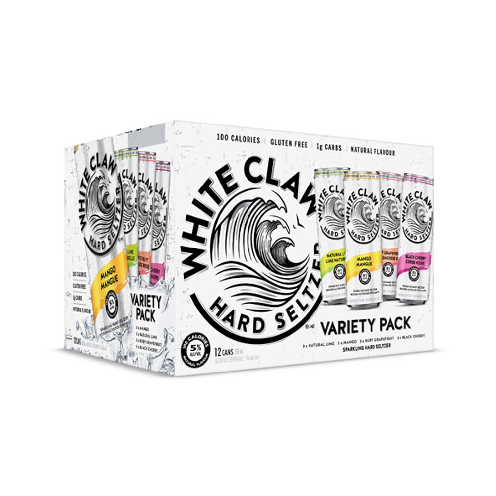 White Claw Hard Seltzer 12 Can Variety Pack