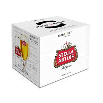 Stella Artois Lager 12 Can Pack