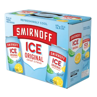 Smirnoff Ice Vodka Cooler 12 Cans