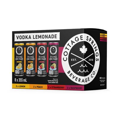 Cottage Springs Vodka Lemonade Mixed 8 Pk Cans