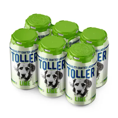 Toller Lime Lager 6 Pack Can