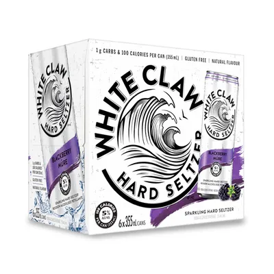 White Claw Blackberry Hard Seltzer Can