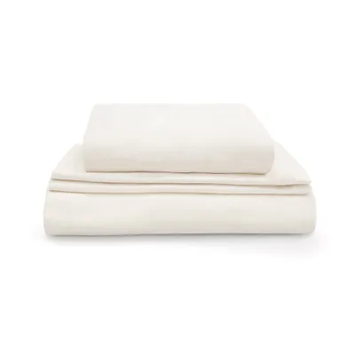 Organic Cotton 400TC Luxury Sheet Set White