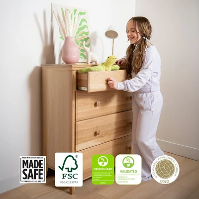 Savona White Oak Kids Chest of Drawers