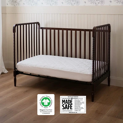 Organic Quilted Toddler Mattress Pad - Waterproof
