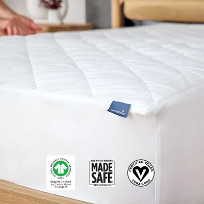 Organic Cotton Quilted Mattress Pad