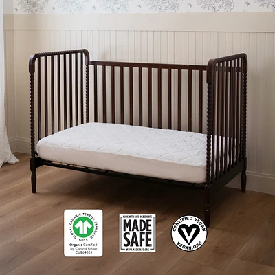 Organic Quilted Toddler Mattress Pad - Waterproof