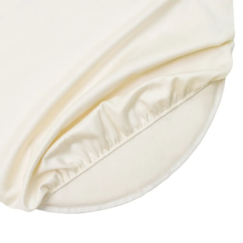 Organic Cotton Crib Oval Sheet Ivory (Fits Stokke Sleepi)